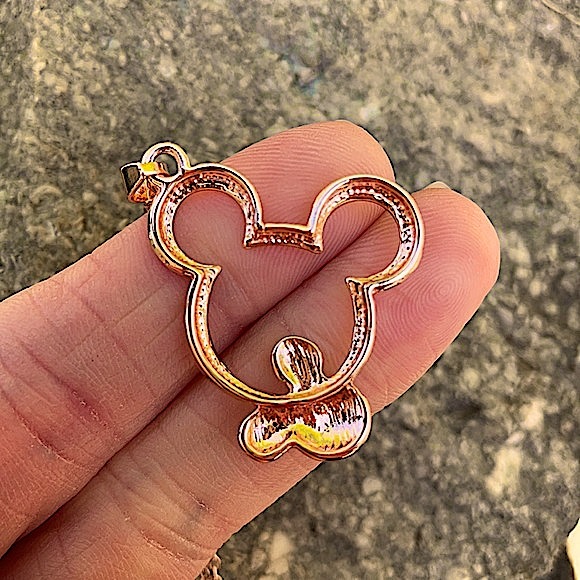 Rose Gold Plated Mickey Mouse Necklace - NWOT - Picture 6 of 9